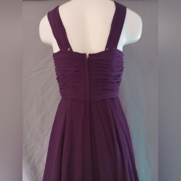 Morilee Madeline Gardner Plum Purple Gown - Picture 5 of 9